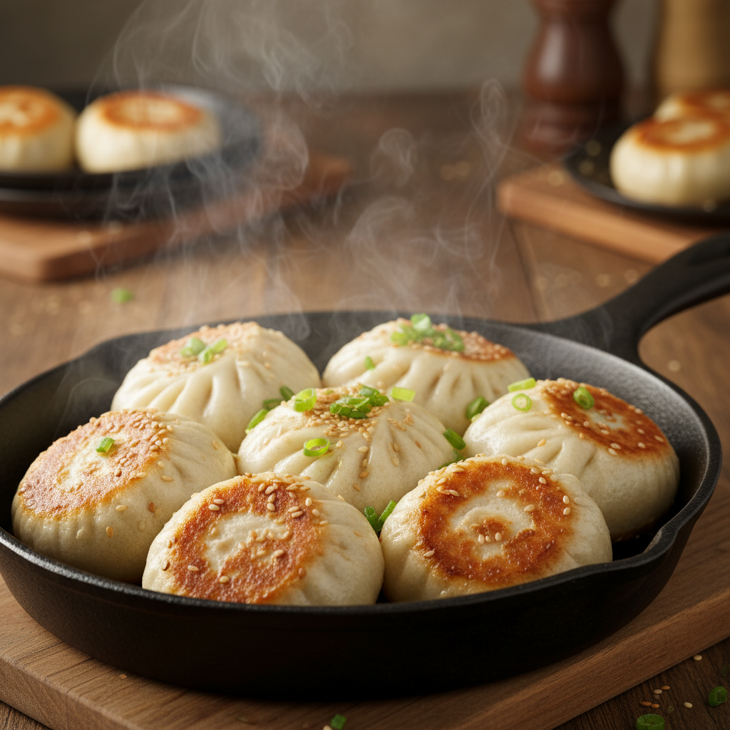 Pan-fried Pork Buns